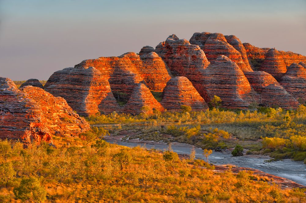 Purnululu National Park Official GANP Park Page   Purnululu National Park Sunsetting On Bungle Bungles Sun Setting 